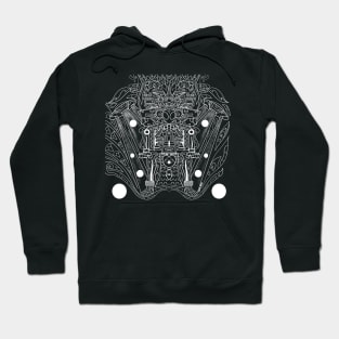 white mictlan alien ecopop Hoodie